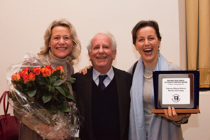 Lorenza e Veronica Manfrotto insieme a Achille Mauri